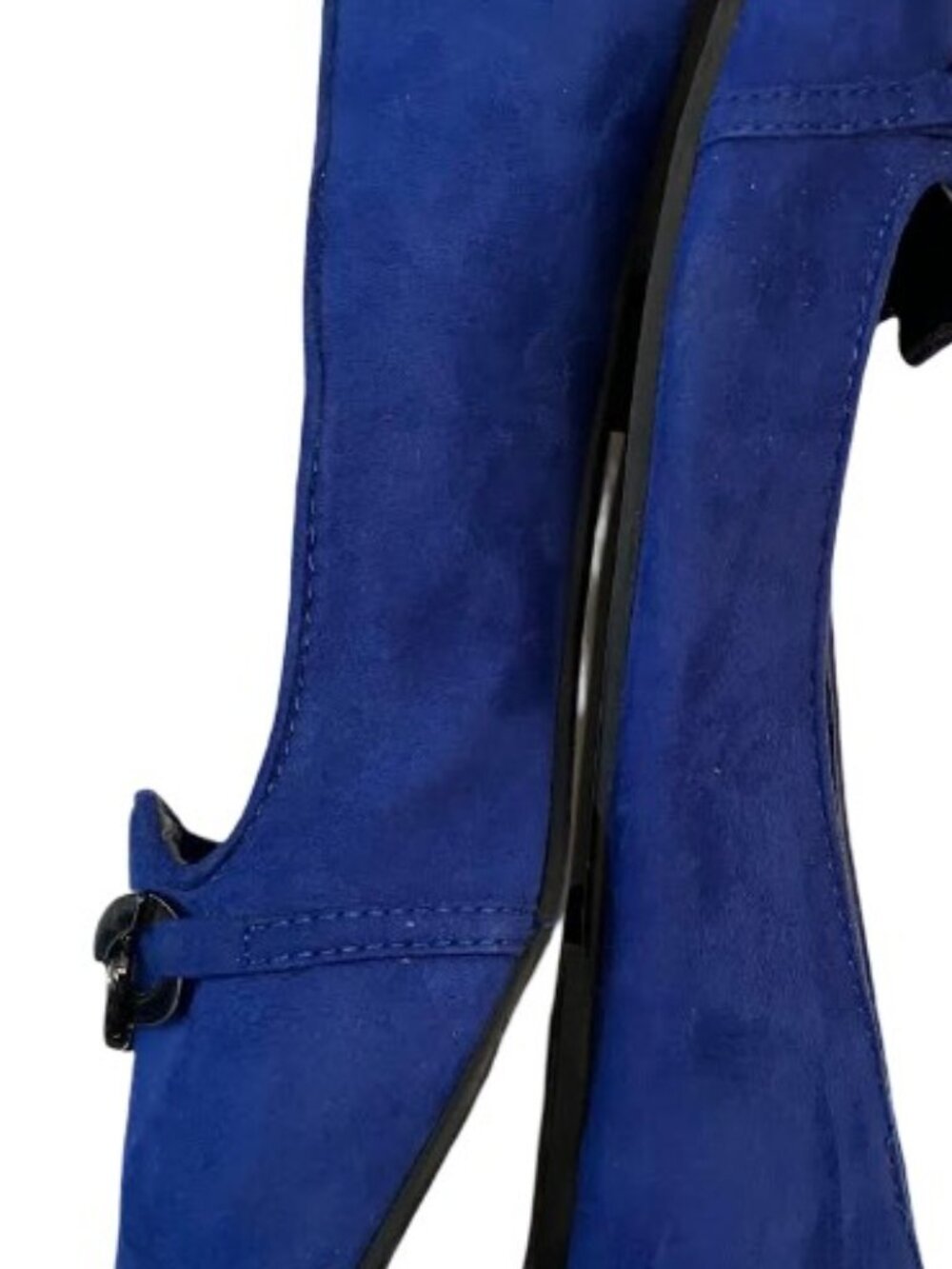 Forever 21 Ballerina Flats Cobalt Suede Size 8 NWOT - Picture 4 of 7